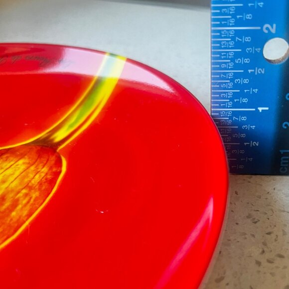 Signed Givenchy Les Fleurs De Parfums Red Calla Lily Decorative Plate 8.25" - Picture 4 of 7